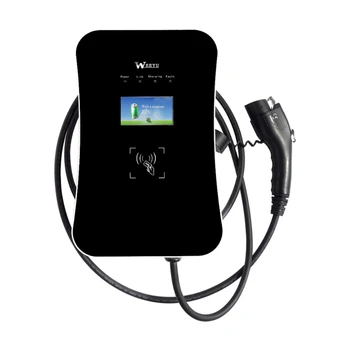 Weeyu тип 2 цифров дисплей станция за зареждане на електрически автомобили EV зарядно устройство за домашно зареждане 32A