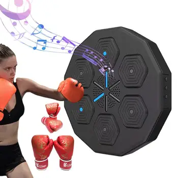  монтирана на стена LED музикална боксова машина интелигентно боксово тренировъчно устройство с възрастни тийнейджъри Ръкавици за домашно упражнение забавно подарък