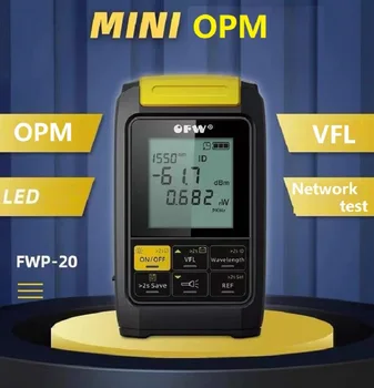 4in1 Оптичен електромер OPM Led светлина Визуален локатор на неизправности Мрежов кабелен тест Тестер за оптични влакна 5km 15km 30MW VFL FTTH