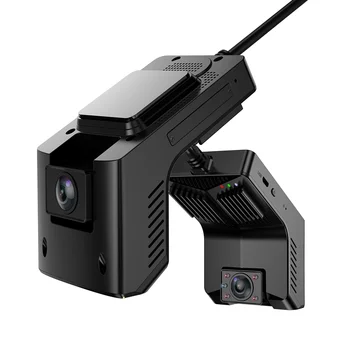 Един клавиш кликнете 4G двоен обектив Dash камера SIM карта GPS WIFI черна кола кутия G-сензор Dash камера