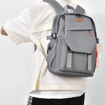 2023 Нова мъжка раница многофункционална водоустойчива чанта Мъжка раница за бизнес лаптоп USB чанта за зареждане Найлонова раница за отдих