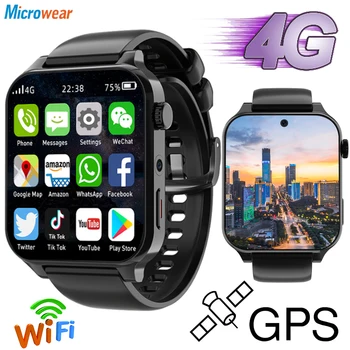 2024 Нов 1.99 инчов 4G Call RAM 4GB ROM 64GB Smart Watch Двойна камера Тестване на сърдечната честота GPS Wifi водоустойчив спортен мъжки смарт часовник