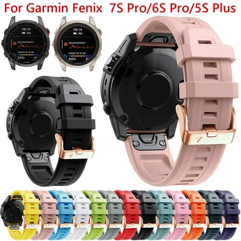 Официална каишка за часовник за Garmin Fenix 7S 6S Pro 5S Plus силиконова лента Epix Pro 2 42mm Instinct 2S Mk2S 20mm Quickfit маншет