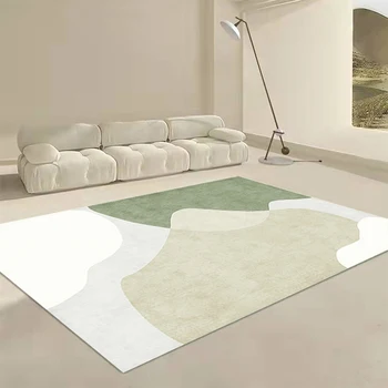 Nordic минималистичен Ins стил килими за спалня масло доказателство кухненски килим нехлъзгащ балкон мат правоъгълни PVC килими за хол