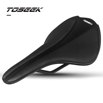 TOSEEK-Леки велосипедни седла, MTB пътна седалка за велосипеди, EVA кожа, дишаща, удобни състезателни аксесоари