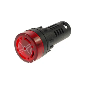 LOT 5 червен 24VDC 22mm монтаж LED индикаторна лампа със зумер 60mm превключвател за височина
