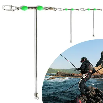 10Pcs Високоскоростно тролинг Rolling Rolling Lock-отворен с перлен риболов Swivels Устойчивост на корозия намалява триенето