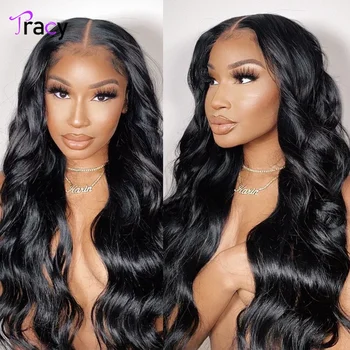 Tracy Hair Wear and Go Glueless Wigs Human Hair Wigs for Black Women 4x4 Glueless Wigs Human Hair Pre Plucked Pre Cut
