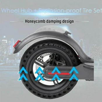  електрически скутер 8.5 инчов пчелна пита задно колело гума алуминиева сплав взривозащитена гума 110 мм спирачен диск за Xiaomi M365