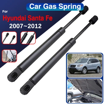 Хидравлични пръти за капак на двигателя на автомобила за Hyundai Santa Fe 2007 ~ 2012 2011 Кола преден капак подкрепа подпора пролетта шок бар аксесоари