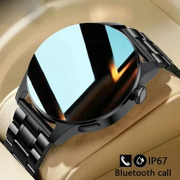 for Galaxy S23 Ultra A54 S23+ Flip5 Fold5 Smart Watch Мъже Bluetooth Call 2.04inch Sport Fitness Tracker Жени Smartwatch