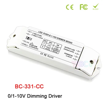 Bincolor 0-10V към PWM затъмняване сигнал конвертор 350mA ~ 2400mA постоянен ток LED затъмняване драйвер 1-10V PUSH DIM димер драйвер
