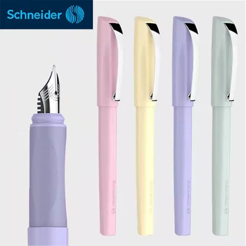 немски Schneider Fountain Pen EF съвет сладък Macaron цвят писалка мастило капсула може да замени студент канцеларски Dip писалка училищни пособия