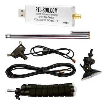 За RTL-SDR блог V3 R820T2 TCXO приемник + антена пълен комплект комплект части Biast SMA софтуер дефинирани радио 500Khz-1766Mhz до 3.2Mhz