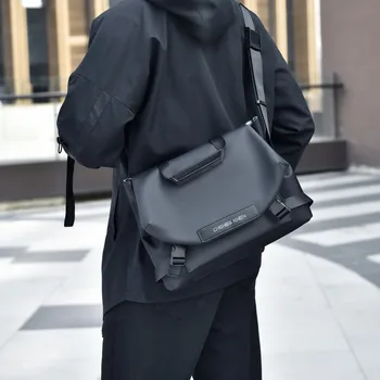 Мъжка чанта с едно рамо Оксфорд плат пощальон чанта голям капацитет пътник чанта универсален студент раница работно облекло