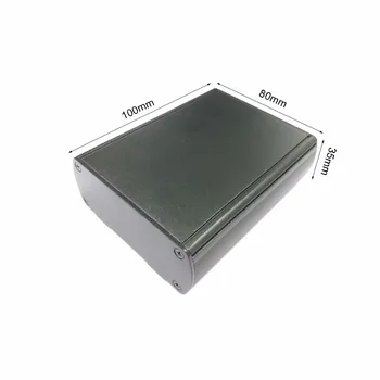  алуминиев корпус електрически PCB проект кутия случай 80x35x100mm DIY НОВ на едро