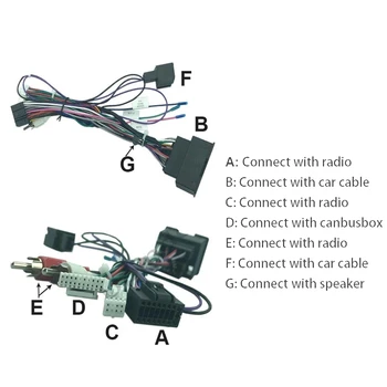16Pin Аудио кабел за автомобилни кабели с кутия Canbus за Chevrolet Cruze AVEO Malibu TRAX 2009