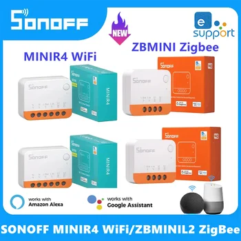 Sonoff Wifi MINIR4 / Zigbee ZBMINIL2 Интелигентен превключвател 2-посочен модул Начало EWeLink APP Безжично дистанционно гласово управление Alexa Google Home
