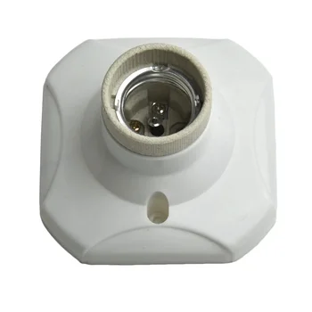 1pc E27 цокъл лампа база топлинна крушка лампа гнездо притежателя порцелан прав стъклопакет керамика горещо