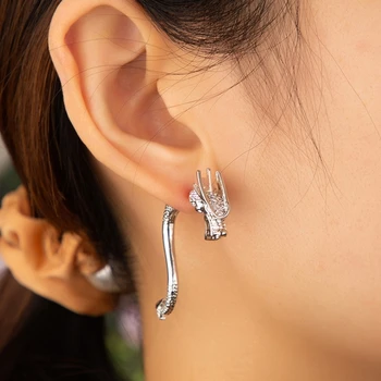 Дълготрайни щифтове за уши Dragon Ear Studs Материал на сплавта Аксесоари за драконови уши