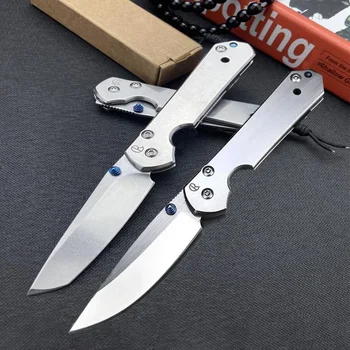 Chris Reeve CR Sabenza 21 Stonewashed Tanto / Sharp Blade Pocket Сгъваем нож Открит тактически ловни ножове Utility Tool EDC