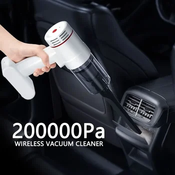 Нов Xiaomi 200000Pa безжична прахосмукачка за кола преносим ръчен робот вакуум големи засмукване домакински уреди