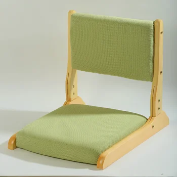 стол мързелив диван татами седалка японски сгъваеми столове PU кожа с дървена всекидневна общежитие стол с регулируема облегалка
