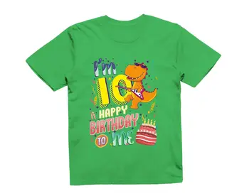 Kids I m Ten Честит десети рожден ден T Shirt Celebration Gift Момче Момиче Парти