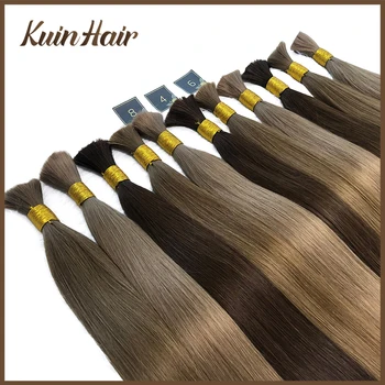Прав насипни плетене коса 100% бразилски Remy машина направени човешка коса насипни разширения блондинка цвят коса 12-26inch 100g / бр